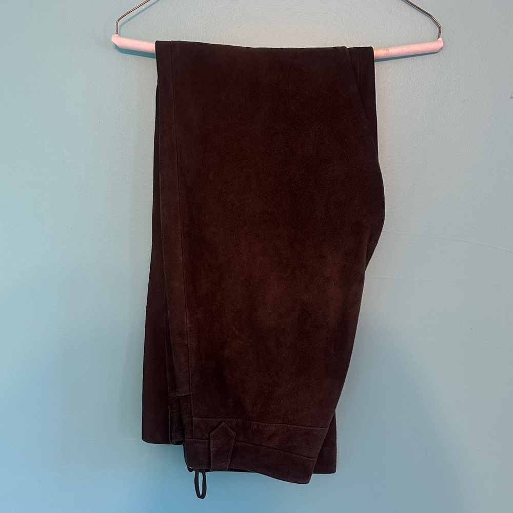Ralph Lauren Rich Brown Suede Pants